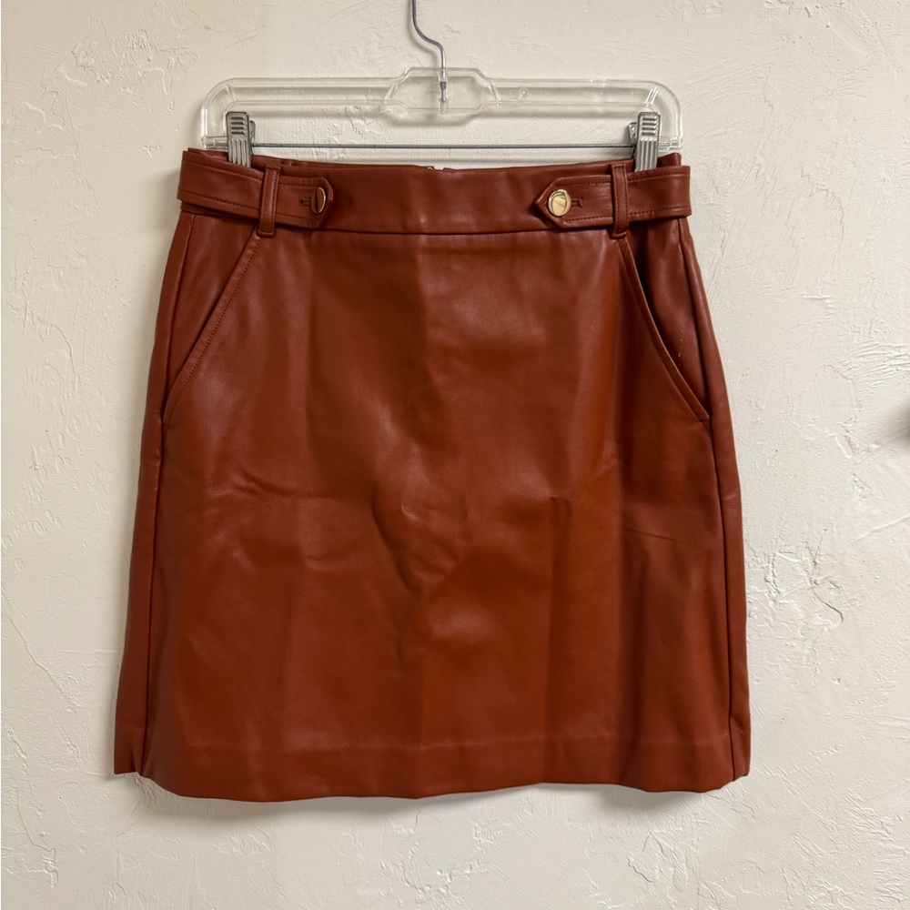 LOFT Rich Brown Mini Skirt
